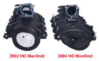 2002 vs 2004 HO manifolds
