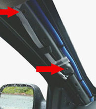 assist handle mounting area