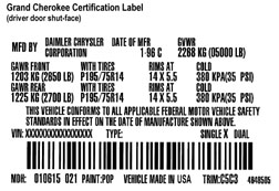 Certification label
