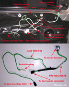 WJ auto-dim mirror wiring harness