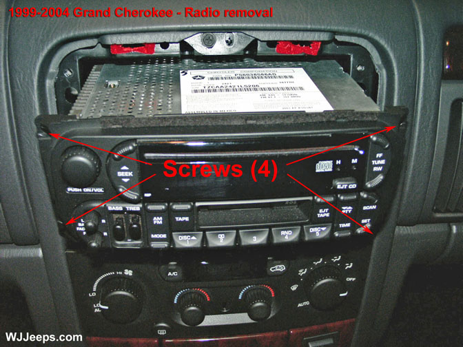 Jeep Grand Cherokee WJ - Interior trim bezels